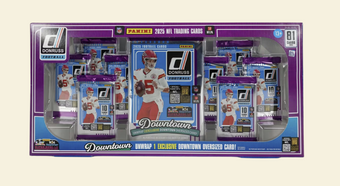 compare product 2025 Panini Donruss Football Bundle Box (Oversized Downtown Card!)