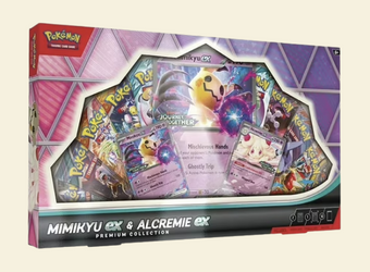 compare product Pokemon: Mimikyu ex & Alcremie ex Premium Collection Box