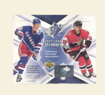 compare product 2005-06 Upper Deck SPx Hockey Hobby Box