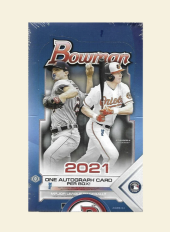 compare product 2021 Bowman Baseball Hobby Box