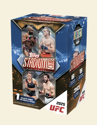 compare product 2025 Topps Stadium Club UFC Blaster Box