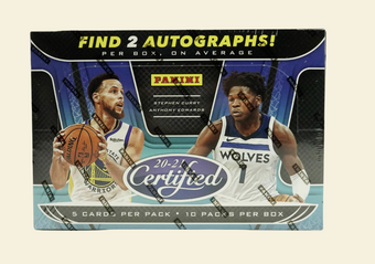 compare product 2020-21 Panini Certified Basketball Hobby Box