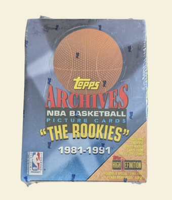 compare product 1992-93 Topps Archives Basketball The Rookies 1981-1991 Hobby Box