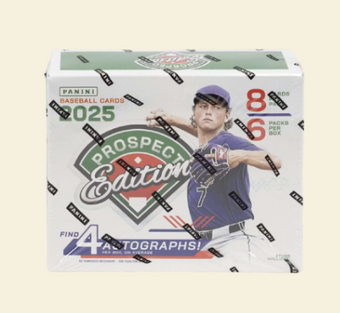 compare product 2025 Panini Prospect Edition Baseball Hobby Box