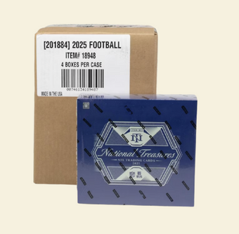 compare product 2025 National Treasures NFL 4-Box Case