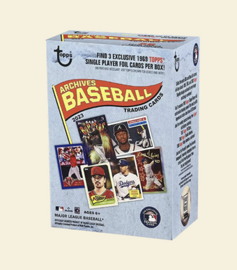 compare product 2023 Topps MLB Archives Baseball Blaster Box