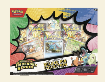 compare product Pokemon: Ascended Heroes First Partner Deluxe Pin Collection