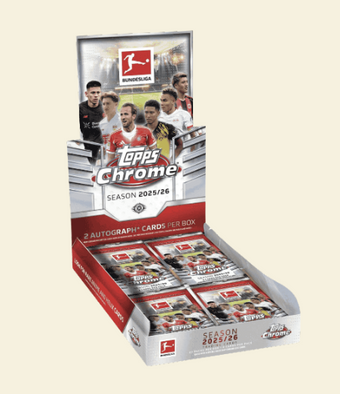compare product 2025-26 Topps Chrome Bundesliga Soccer Hobby Box