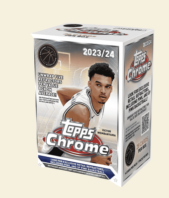 compare product 2023-24 Topps Chrome Basketball Blaster Box