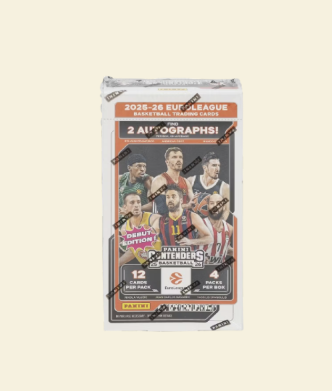 compare product 2025-26 Panini Contenders EuroLeague Basketball Hobby Box