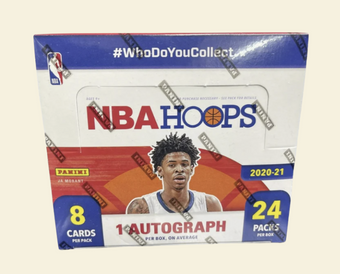 compare product 2020-21 Panini Hoops Basketball Retail Box