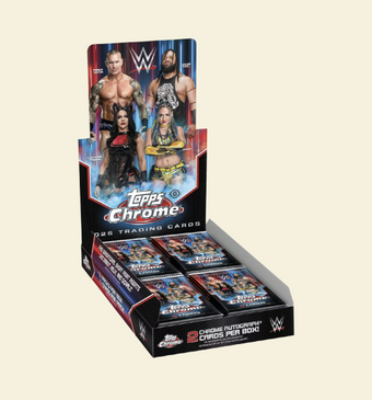 compare product 2026 Topps Chrome WWE Wrestling Hobby Box