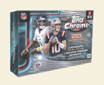 compare product 2025 Topps Chrome Football Breaker's Delight Box