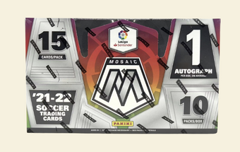 compare product 2021-22 Mosaic LaLiga Soccer Hobby Box