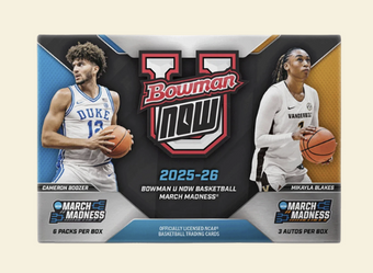 compare product 2025-26 Bowman U NOW Basketball March Madness Hobby Box