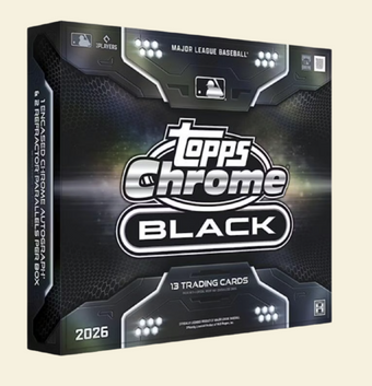 compare product 2026 Topps Chrome Black Baseball Hobby Box