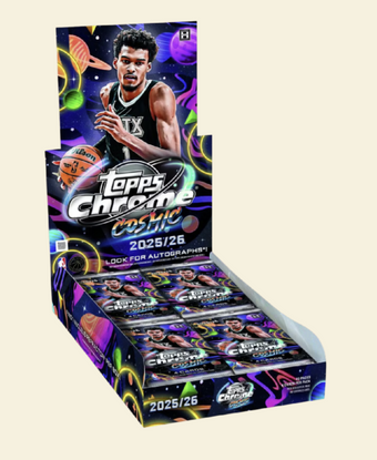 compare product 2025-26 Topps Cosmic Chrome Basketball Hobby Box