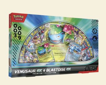 compare product Pokemon: Venusaur ex & Blastoise ex Premium Collection