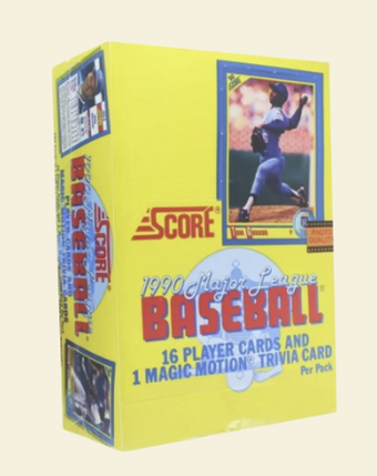 compare product 1990 Score Baseball Box