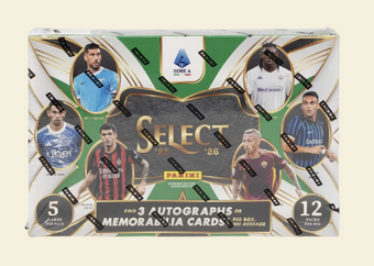 compare product 2025-26 Panini Select Serie A Soccer Hobby Box
