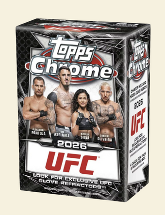 compare product 2026 Topps Chrome UFC Blaster Box