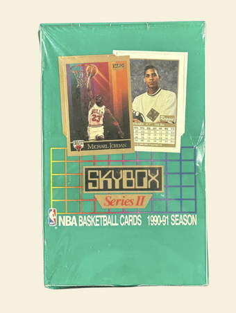 compare product 1990 Skybox Basketball Series 2 Basketball Box