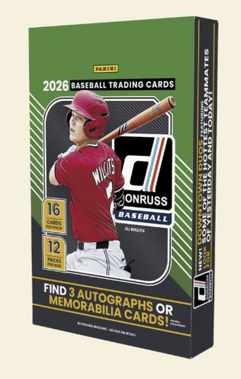 compare product 2026 Panini Donruss Baseball Hobby Box
