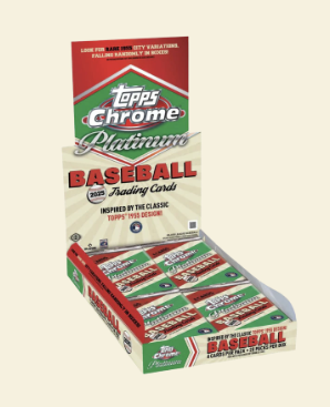 compare product 2025 Topps Chrome Platinum Anniversary Baseball Hobby Box