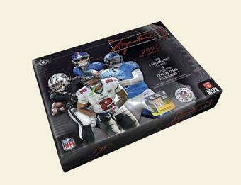 compare product 2025 Topps Signature Class Football Hobby Jumbo Box