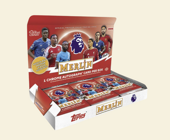 compare product 2025-26 Topps Merlin English Premier League Soccer Hobby Box