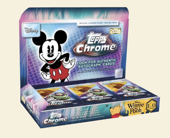 compare product 2026 Topps Chrome Disney Hobby Box