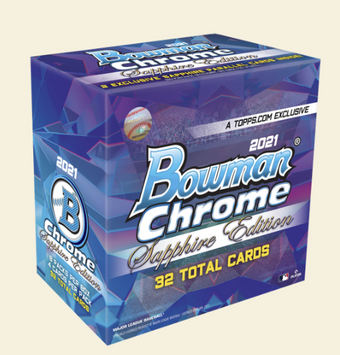 compare product 2021 Bowman Chrome Sapphire Baseball Hobby Box