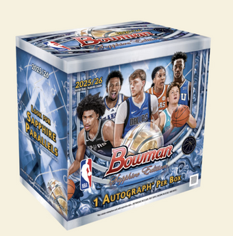 compare product 2025-26 Bowman Basketball Sapphire Hobby Box