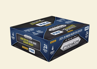 compare product 2025-26 Panini Prizm FIFA Soccer Retail Box