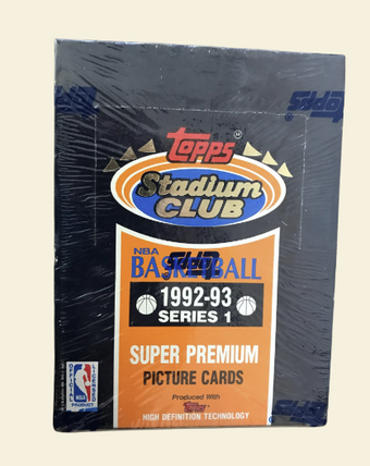 compare product 1992-93 Topps Stadium Club Series 1 Basketball Hobby Box