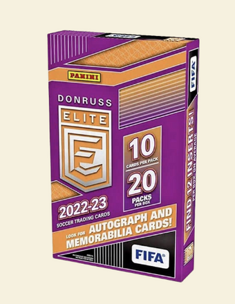 compare product 2022-23 Panini Donruss Elite FIFA Soccer Retail Box