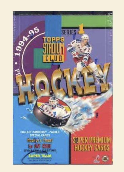 1994-95 Topps Stadium Club Series 1 Hockey Hobby Box