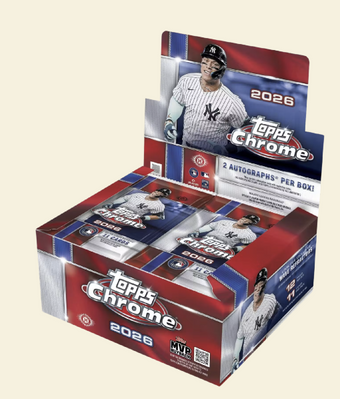 compare product 2026 Topps Chrome Baseball Jumbo Box (Presale)