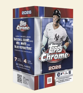 compare product 2026 Topps Chrome Baseball Blaster Box (Presale)