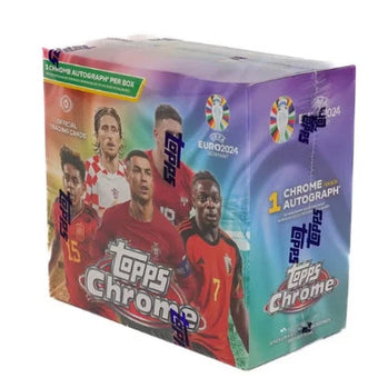 compare product 2023-24 Topps UEFA Euro Chrome Soccer Hobby 12 Box Case