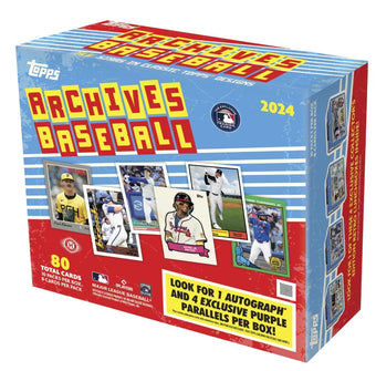 compare product 2024 Topps Archives Baseball Hobby Collector 10 Box Case