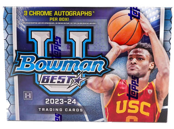 compare product 2023-24 Bowman University Best Basketball Delight 10 Box Case