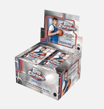 compare product 2025-26 Topps Chrome Basketball Jumbo 8 Box Case