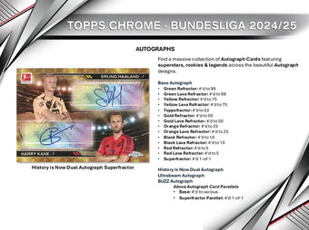 compare product 2024-25 Topps Chrome Bundesliga Soccer Hobby 12 Box Case
