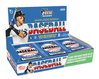 compare product 2025 Topps Heritage High Number Baseball Hobby 12 Box Case