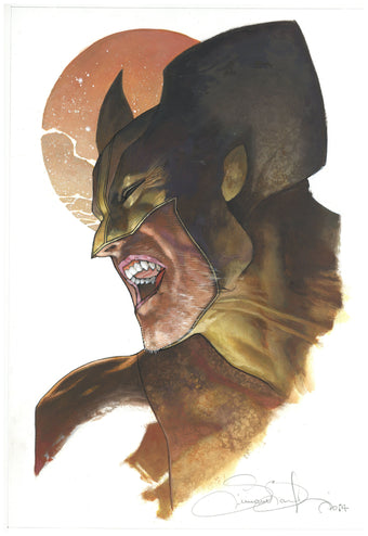 compare product Original Art Wolverine 35cm x 48cm Framed