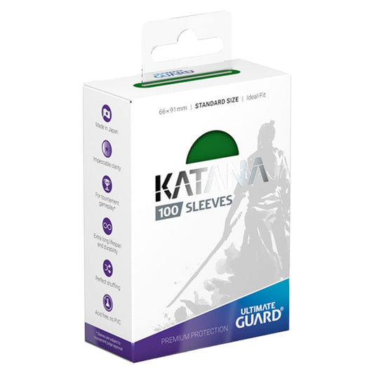Ultimate Guard Standard Katana Green Deck Protector Card Sleeves