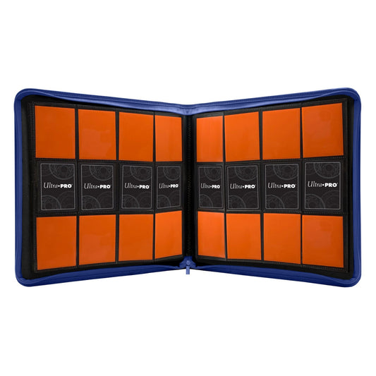 Ultra Pro Standard Pro 12 Pocket Blue Zippered Card Binder