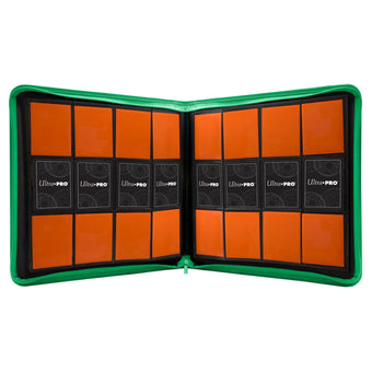 compare product Ultra Pro Standard Pro 12 Pocket Green Zippered Card Binder