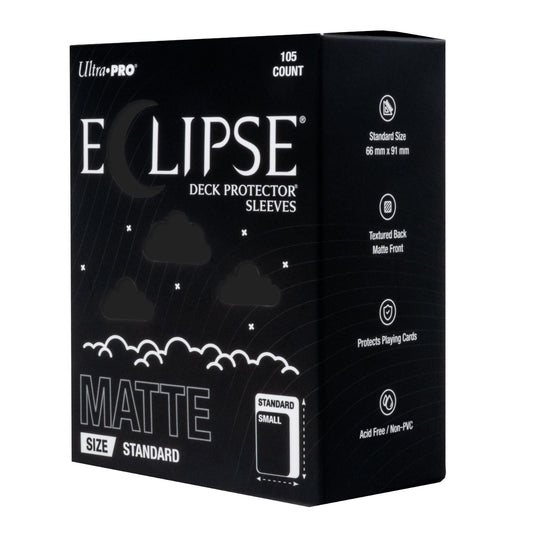 Ultra Pro Standard Eclipse Matte Jet Black Deck Protector Card Sleeves